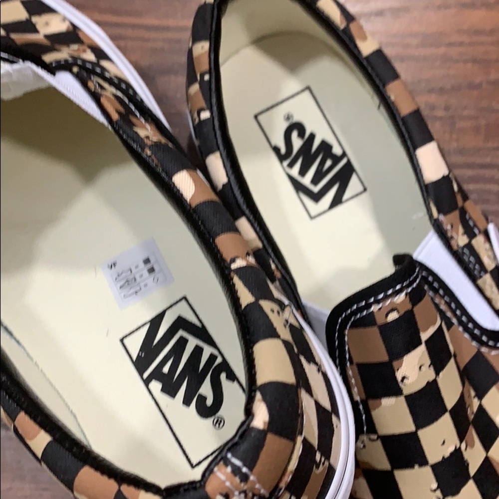 VANS CLASSIC SLIP-ON CHECKERBOARD Cmdsrttrwht Men’ - Picture 8 of 16